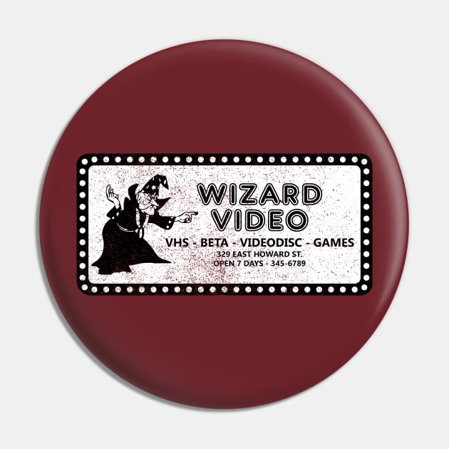 Wizard Video (distressed) Pin by GloopTrekker