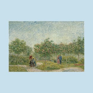 Garden with Courting Couples - Vincent van Gogh T-Shirt