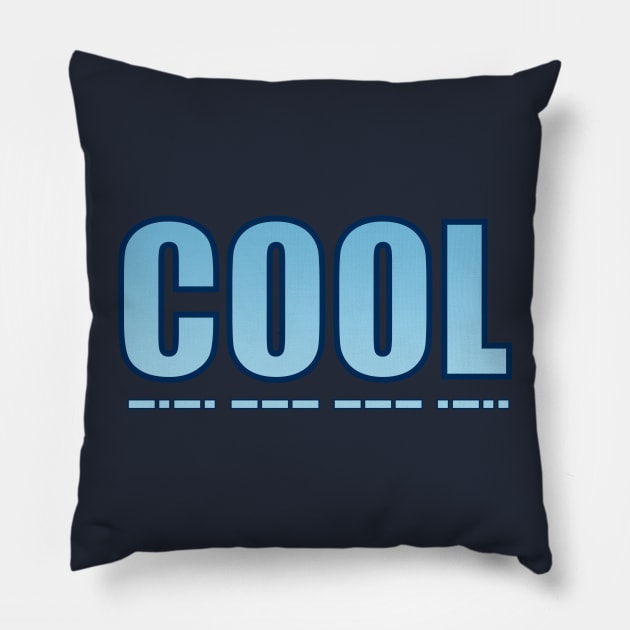 Cool Morse Code Pillow by Radiant Daydreams