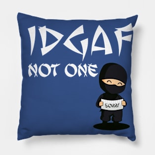 IDGAF Ninja Pillow