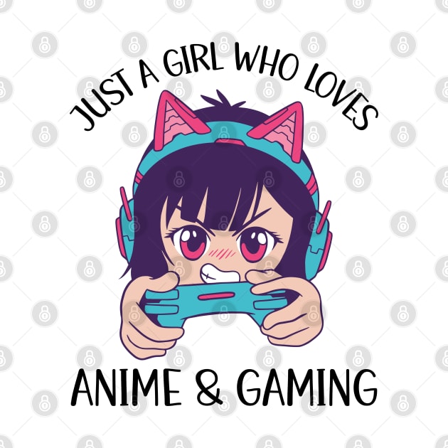 Just A Girl Who Loves Anime And Gaming by OnepixArt