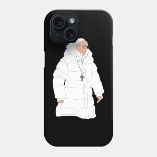 Drippy Pope in Puffy White Jacket Phone Case