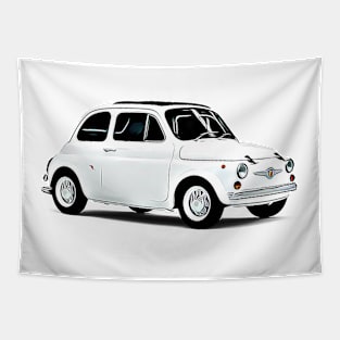 Fiat 500 Cartoon Tapestry