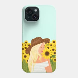 Sunflower field Phone Case