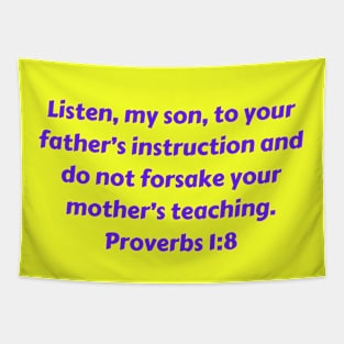 Bible Verse Proverbs 1:8 Tapestry