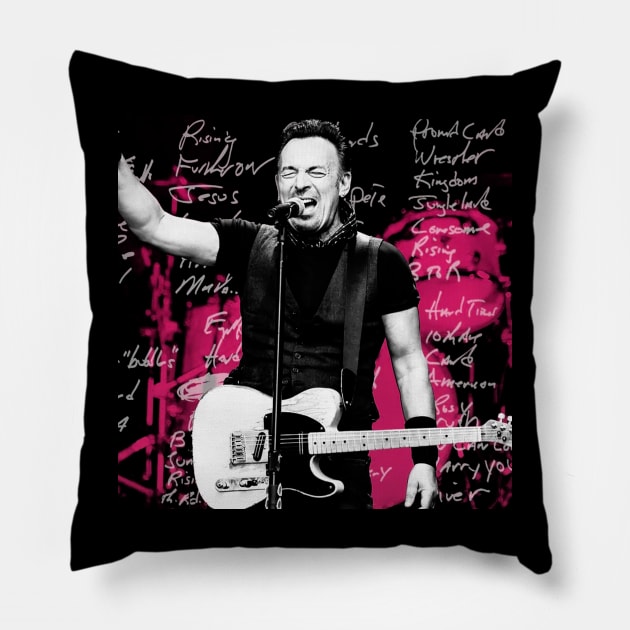 Springsteen's Hometown Glory Revival Pillow by WalkTogether