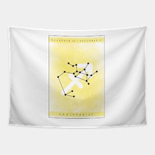 Sagittarius star sign design Tapestry