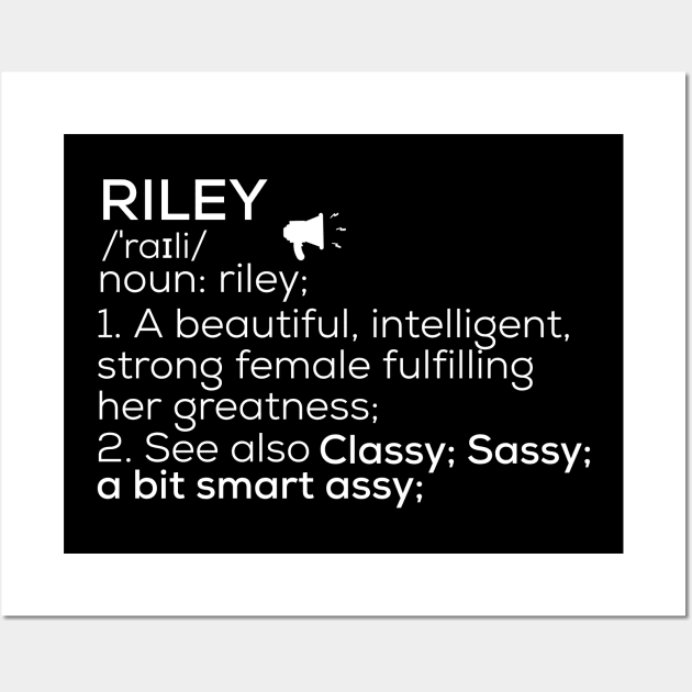 Riley (male) | Name Art Print