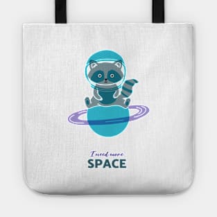 Astronaut Raccoon Tote