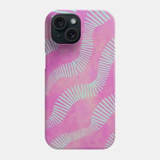 Pink Bali with lines Phone Case