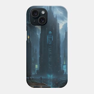 A city full of futuristic tech Phone Case