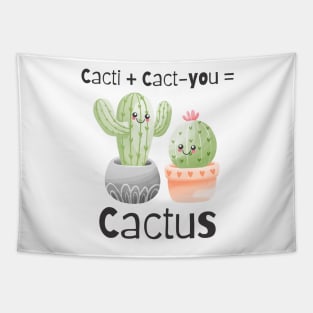 Funny Kawaii Cacti Tapestry