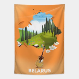 Belarus vintage travel poster Tapestry