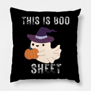 This Is Boo Sheet Ghost Retro Halloween Costume Pillow