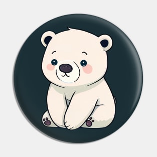 Polar Bear- Cute Pin