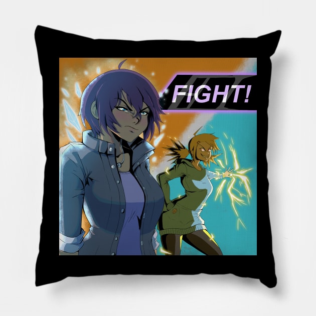 Anime fight Pillow by Optaku Designs