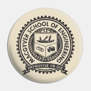 Retro Macgyver School Of Engineering Pin