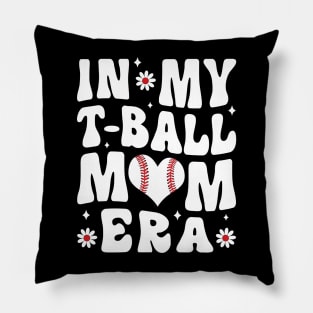 In My T Ball Mom Era Groovy Pillow