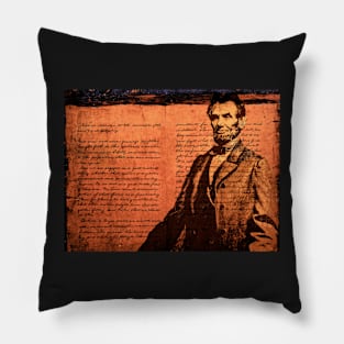 Abraham Lincoln and the Gettysburg Address Pillow