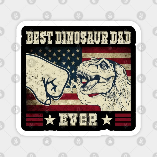 Best Dinosaur Dad Ever Magnet by Luna Illustration