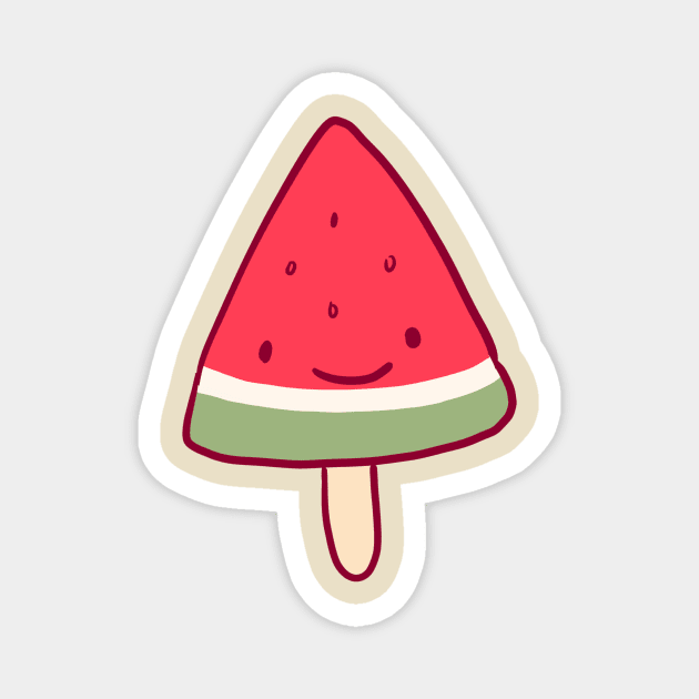 Watermelon Popsicle Magnet by Mayarart