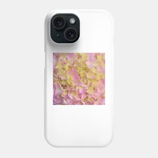 Yellow and Rose French Hydrangea Close Up Phone Case