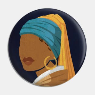 Girl with the Bamboo Earring Pin