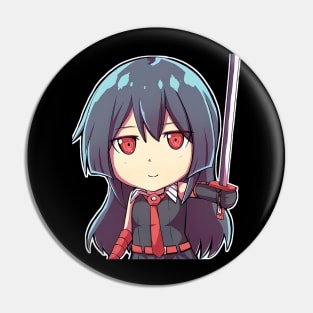 Akame Ga Kill Chibi Akame Pin