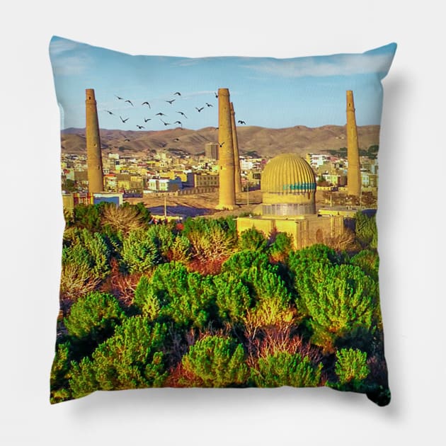 kabul Pillow by teehood