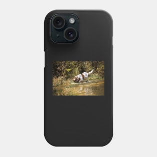Water stalking Spinone Phone Case