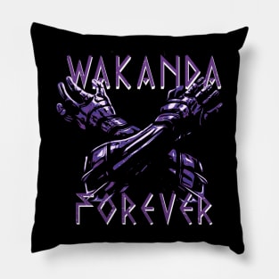 wakanda forever gesture Pillow