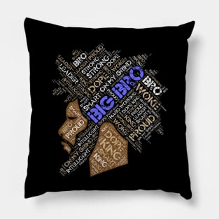 African American Big Brother Bro Older Sibling Pillow