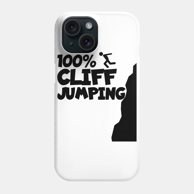 Cliff jumping Phone Case by maxcode