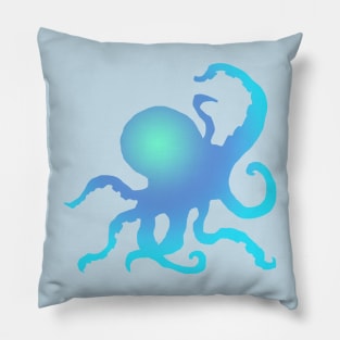 Blue Octopus Pillow