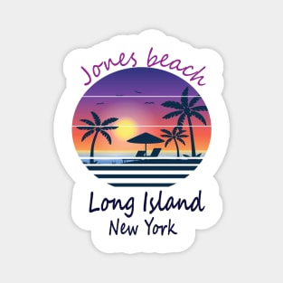 Retro Cool Jones beach long island New York Magnet