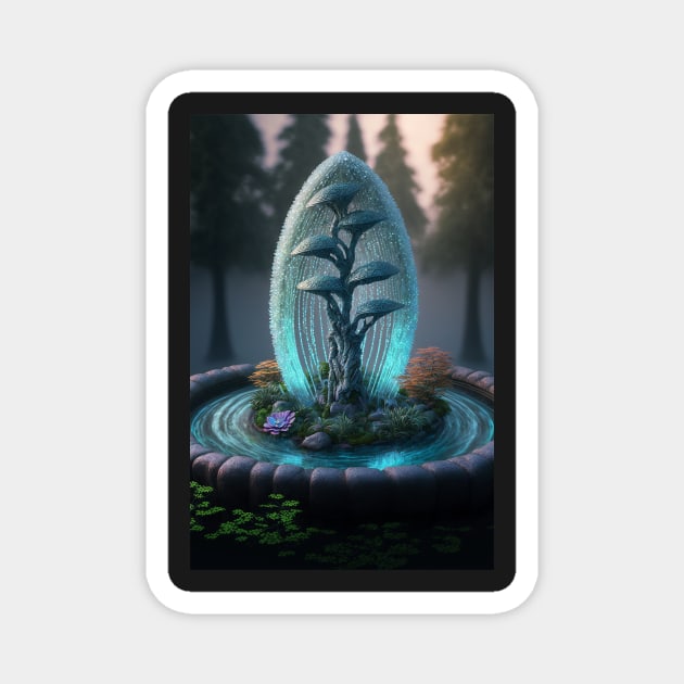 Tranquil Garden Magnet by Jades-Corner