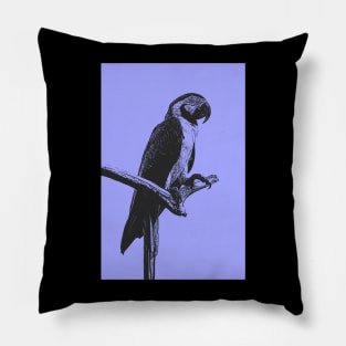 Macaw Bitmap Effect Pillow