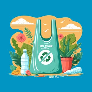 No More Plastic Bag (4) T-Shirt