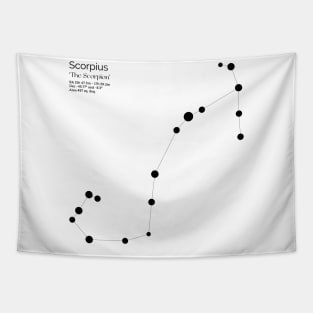 Scorpius Zodiac Constellation Tapestry