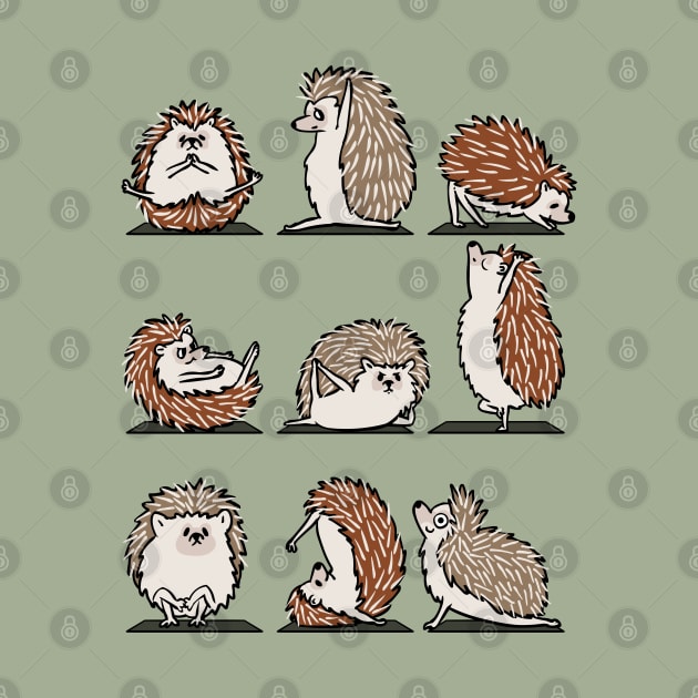 Hedgehog Yoga by huebucket