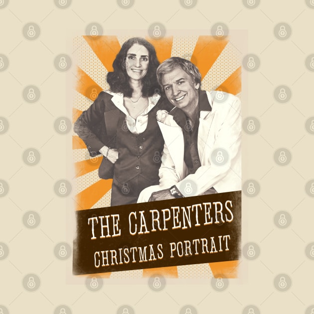 Vintage Aesthetic The Carpenters Christmas Portrait by SkulRose