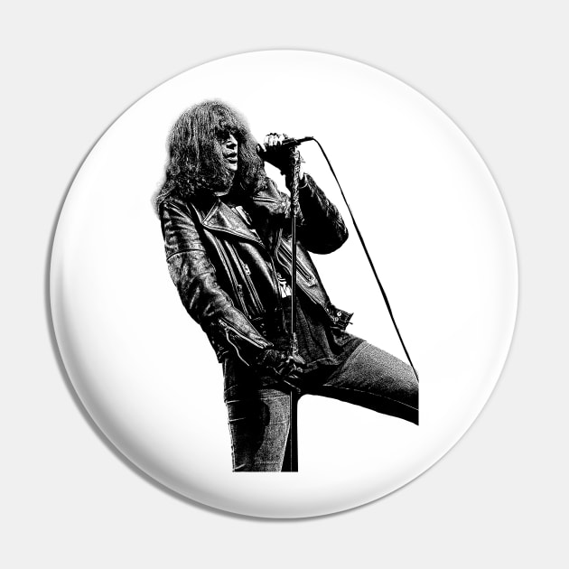 Vintage Joey Ramone Pin by tykler