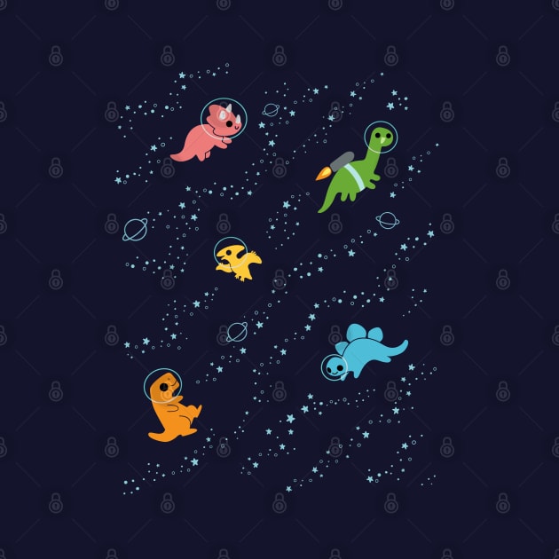 Dinosaurs In Space by KristyKate