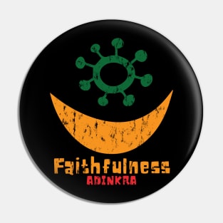 Faithfulness | Adinkra Symbol | Afrocentric Symbol Pin