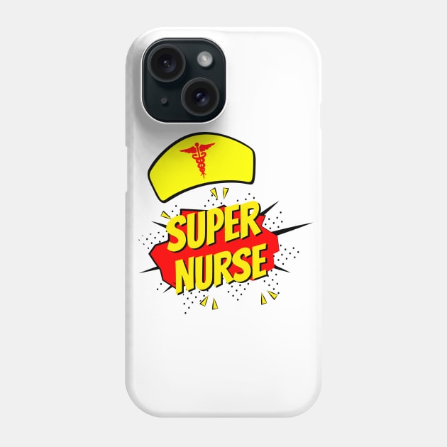 Super Nurse RN Super Power Nursing Phone Case by WildZeal