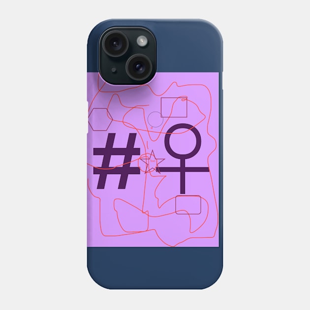 Hashtag Woman Phone Case by groversparents