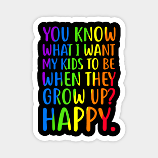 LGBT Awareness Parents Mom Dad Gay Pride Magnet