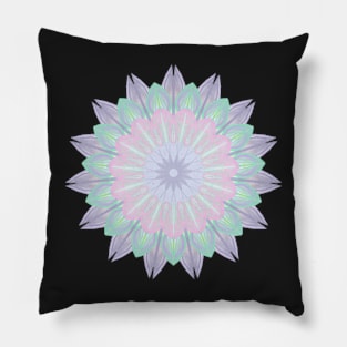 Purple bloom Mandala Pillow