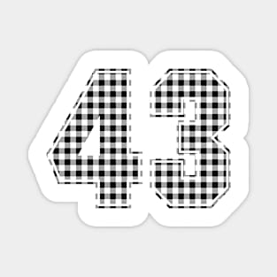 Plaid Number - 43 - Dark Magnet