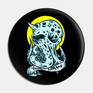 octopus skull Pin